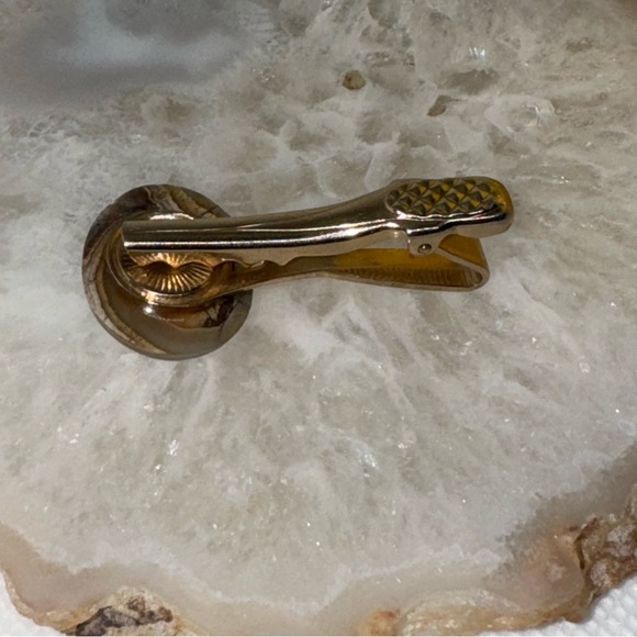 Vintage Agate Stone Tie Clip - Picture 6 of 7